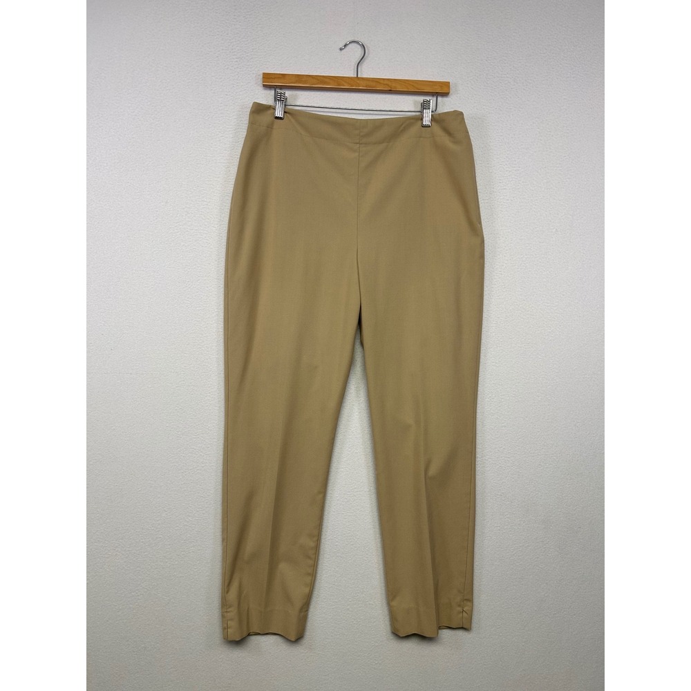 Professional Classic Talbots Womens 12 Tan Hollywood Waist Ankle Trousers
